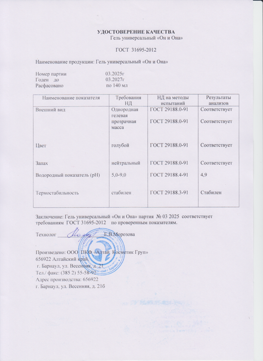 Паспорт №032025